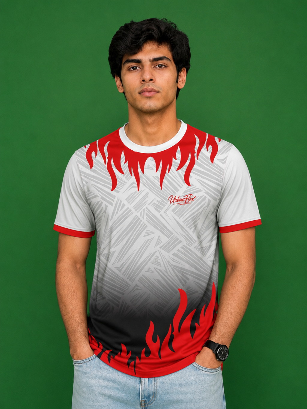 Men's Flame Graphic T-Shirt